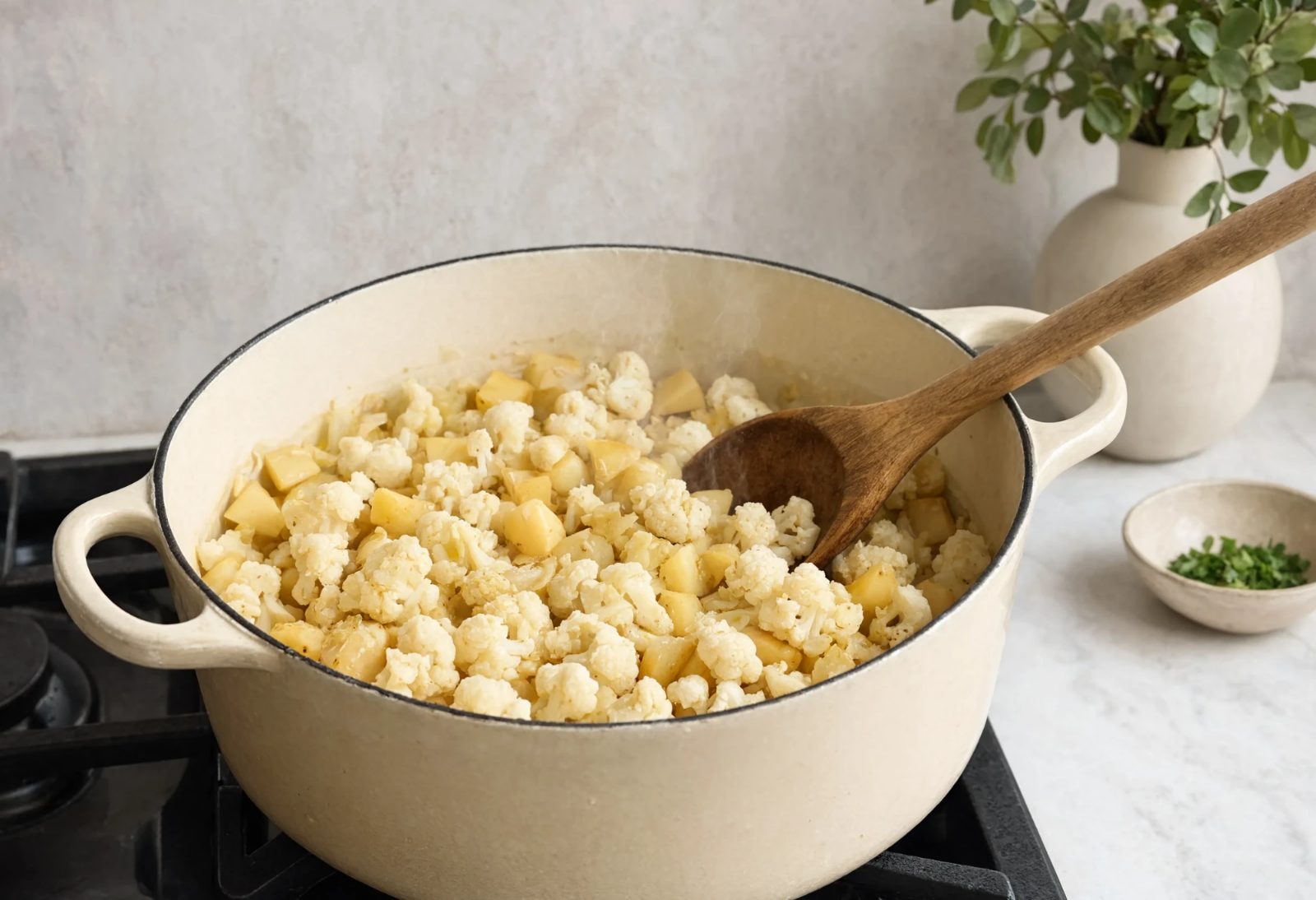 Creamy Cauliflower Soup, step photo