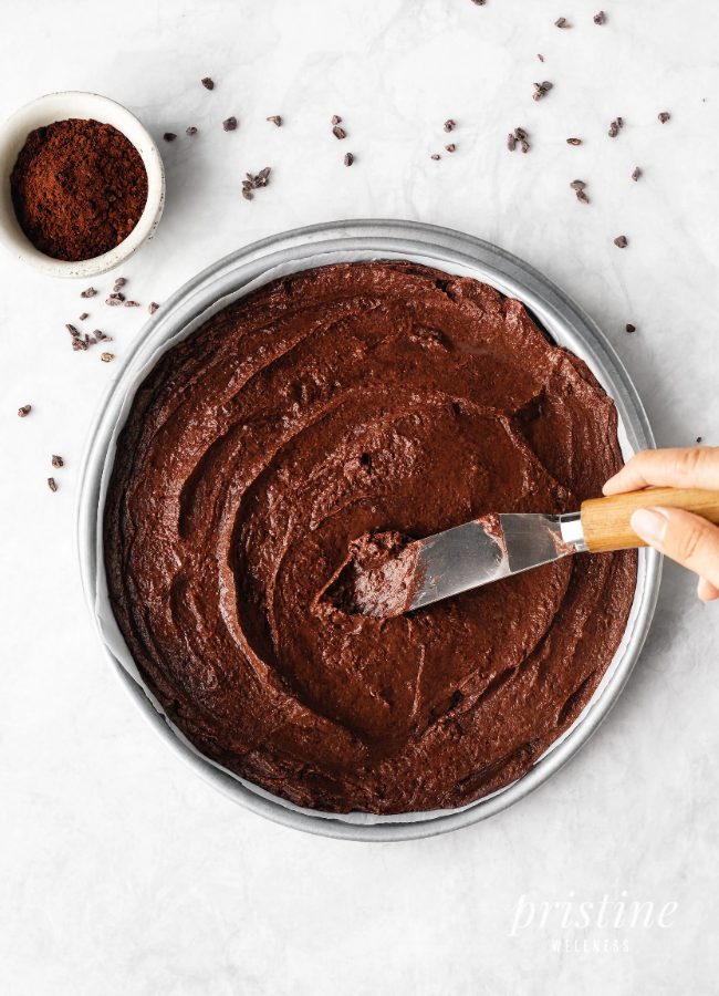 No Wheat Chocolate Mud Cake, step photo