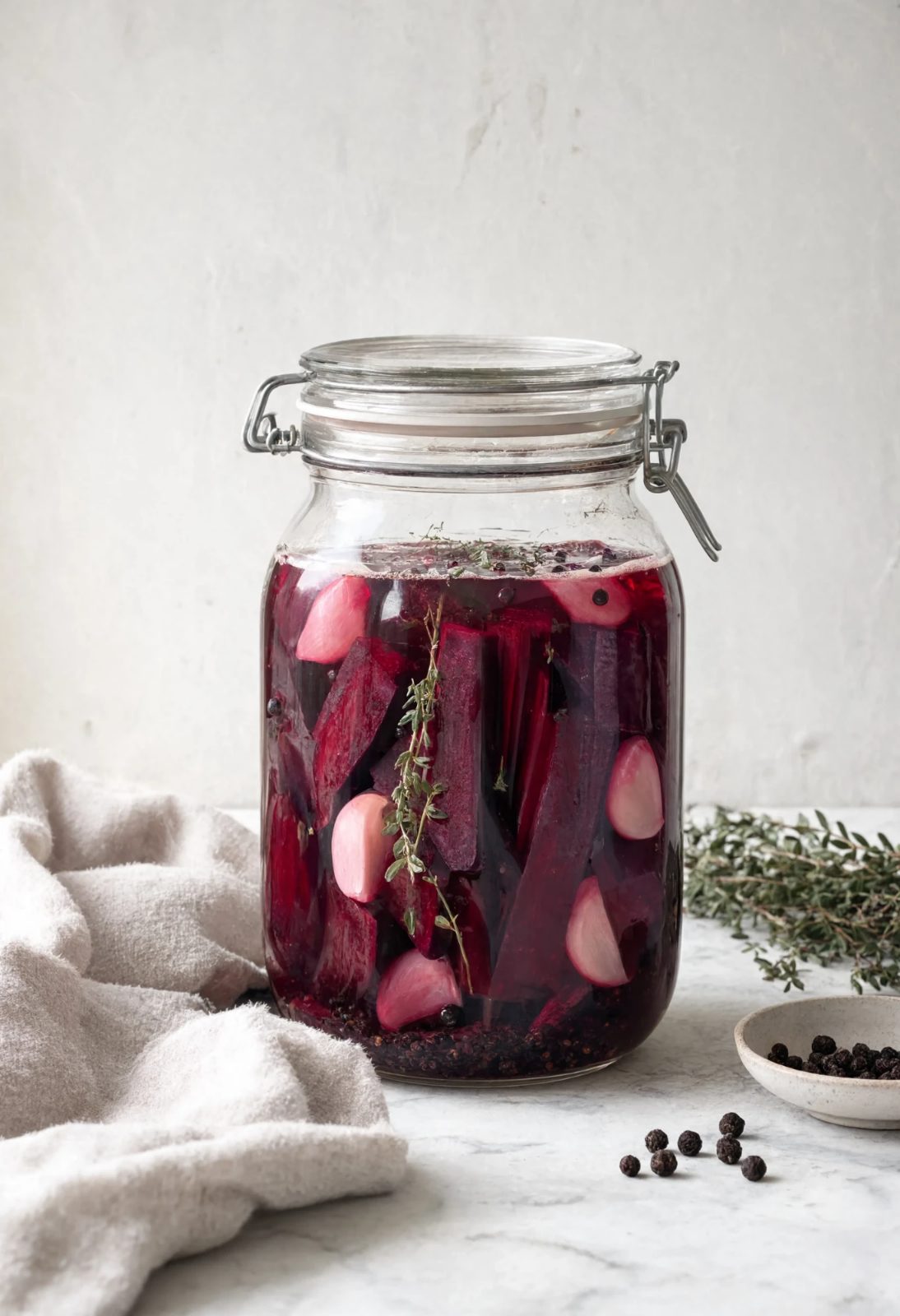 Wild Fermented Beetroot and Goat's Cheese Salad, step photo